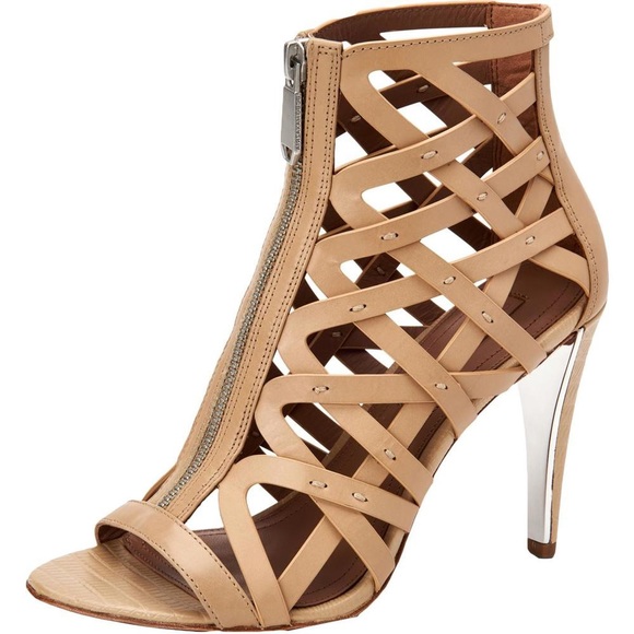 Elegant Eleni 4” Leather Gladiator Stilettos - Picture 3 of 6